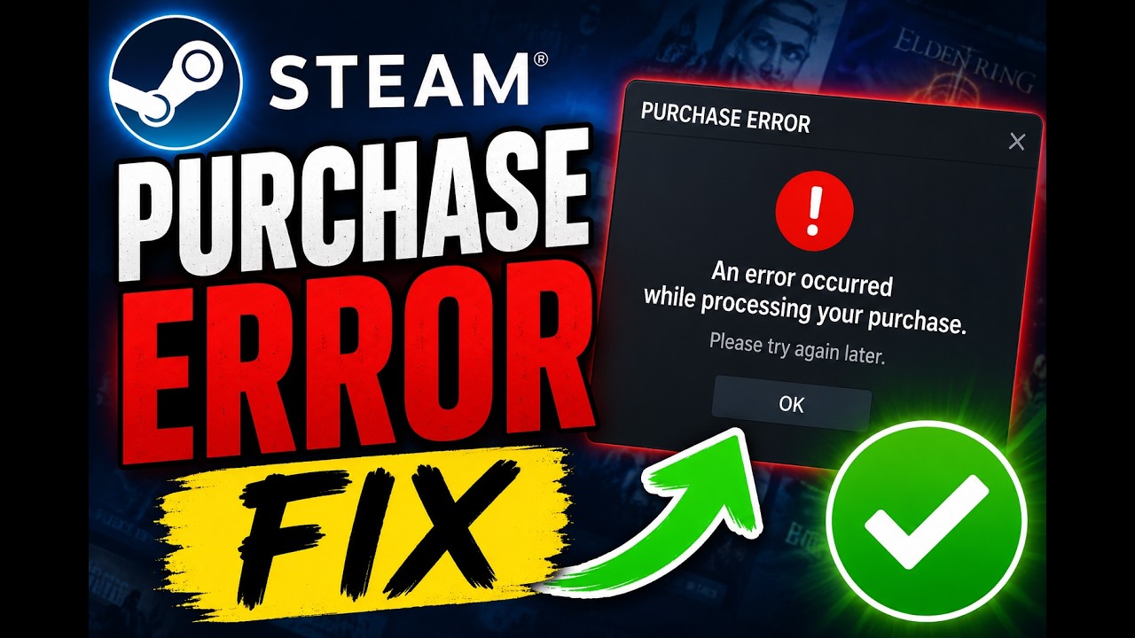 How to fix the steam purchase ERROR🤔  ? | The Dark Tides | Join the server link in bio!!