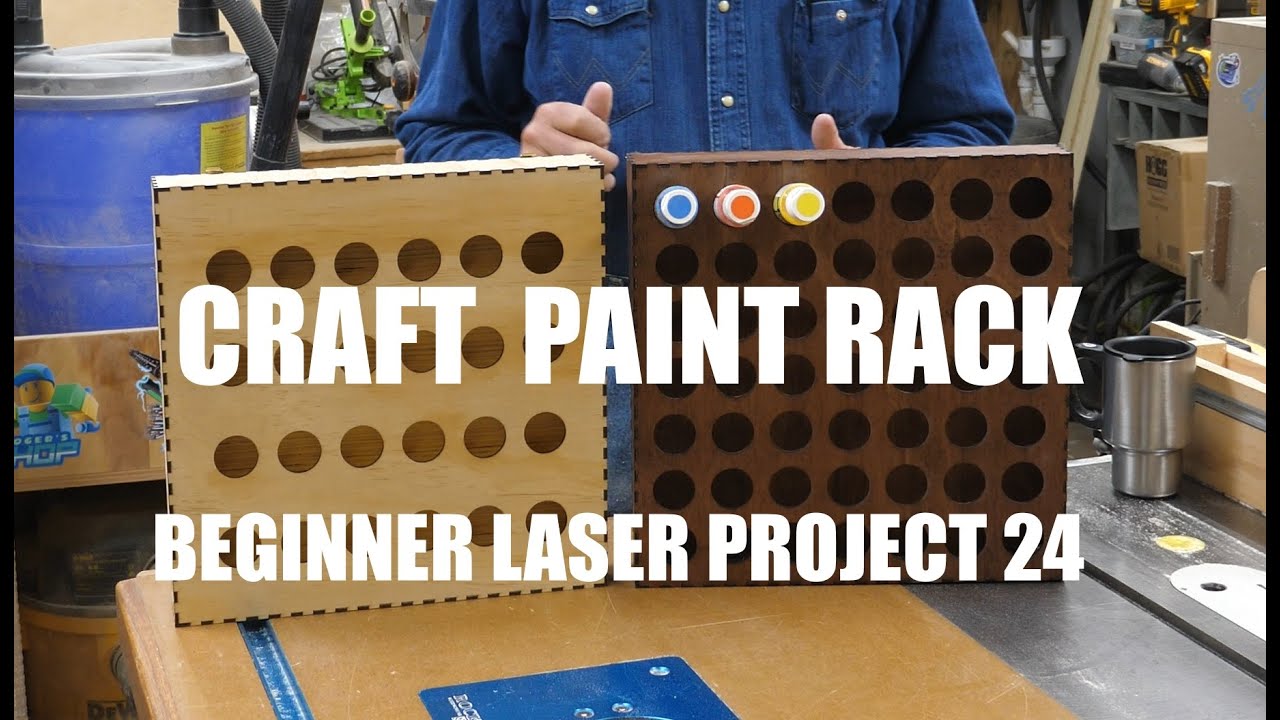 Craft Paint Rack Beginner Laser Project 24