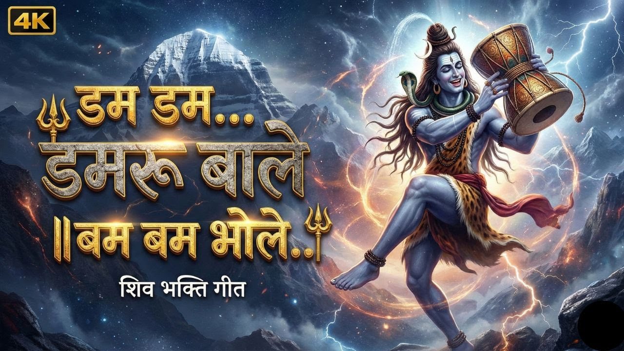 डमरू की धुन  | Feel the Dum Dum Damru | Bhole Nath Powerful Bhajan 2026 #mahadev #shivbhajan #shiv
