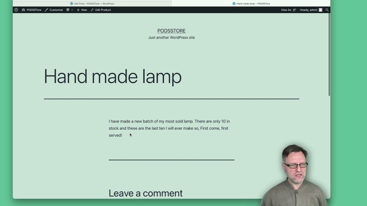 PODS 6 – Create a template