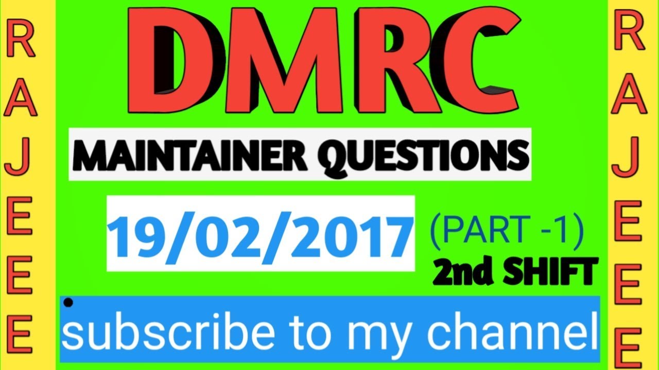 DMRC PRIVIAS YEAR PAPER IN HINDI |DMRC MAINTENANER  ELECTRICAL QUESTIONS WITH EXPLAIN IN HINDi