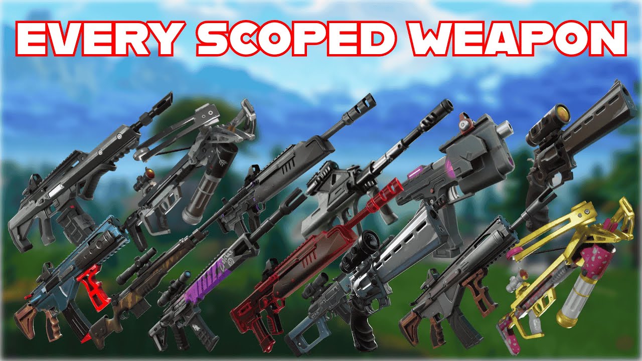 Ranking EVERY *non-sniper* SCOPED WEAPON In FORTNITE HISTORY From WORST To BEST
