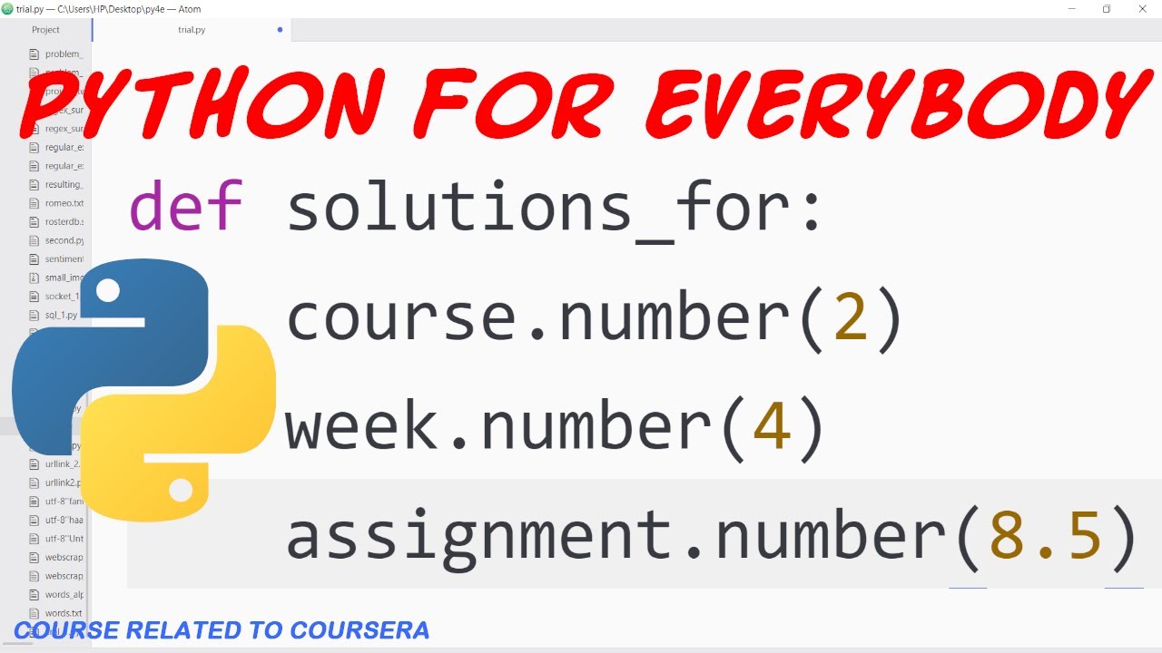 Python for Everybody Answers | Course 2 | Week 4 | Assignment 8.5