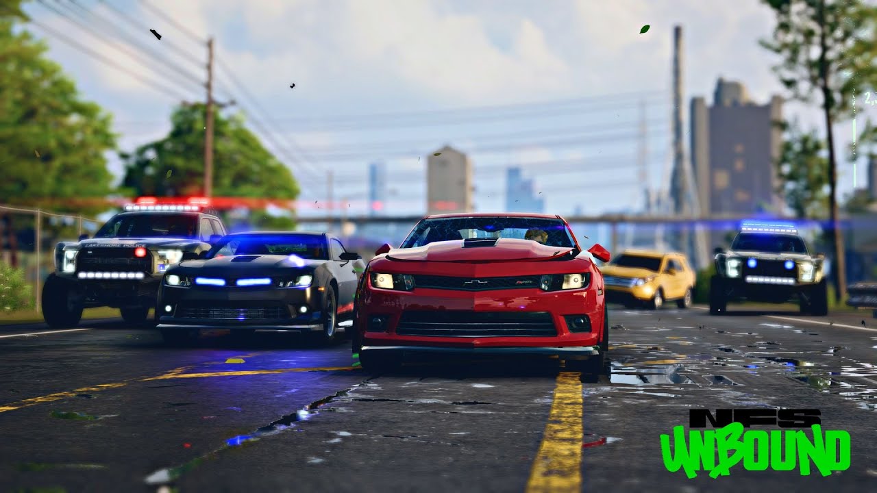Chevrolet Camaro Z28 | NFS Unbound Police Chase (Heat Level 5)
