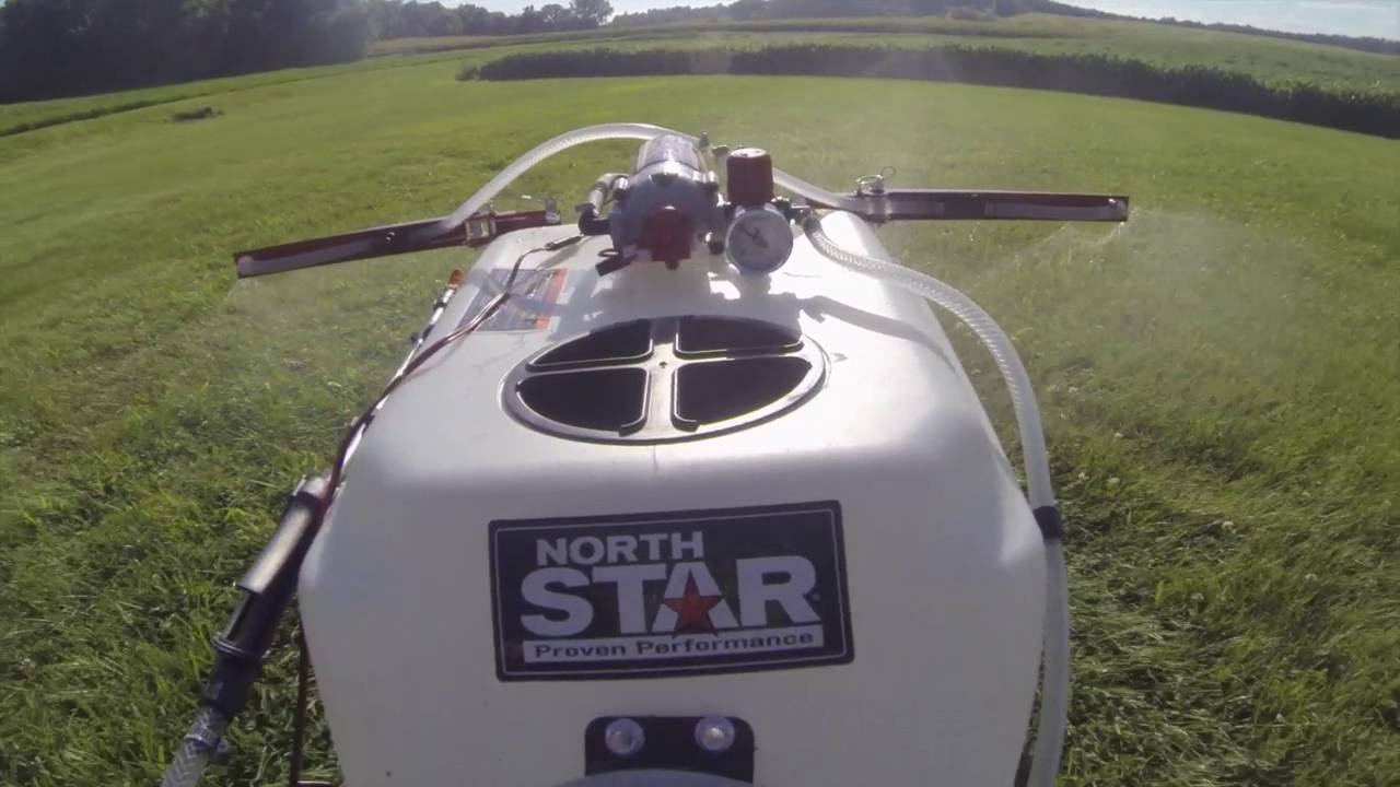 NorthStar Tow-Behind Boom Broadcast and Spot Sprayer - 21-Gallon Capacity, 2.2 GPM, 12 Volt DC