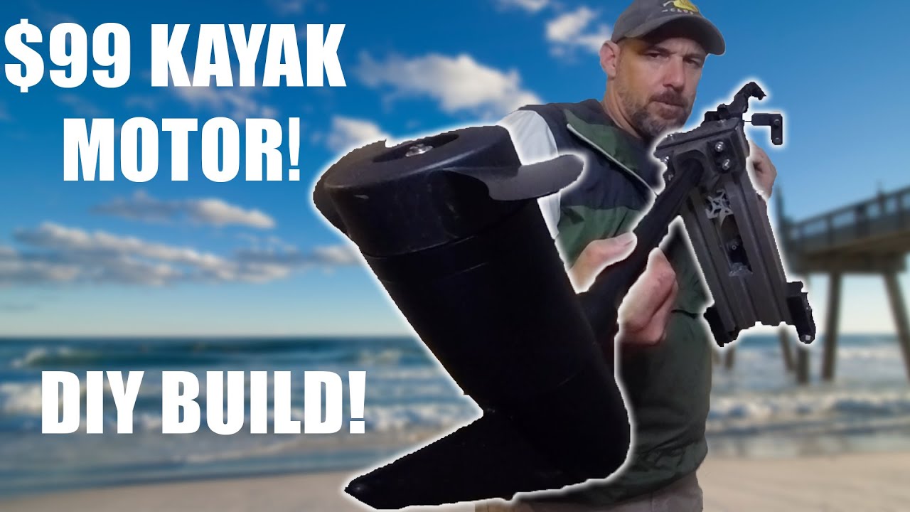 $99 KAYAK TROLLING MOTOR DIY!...