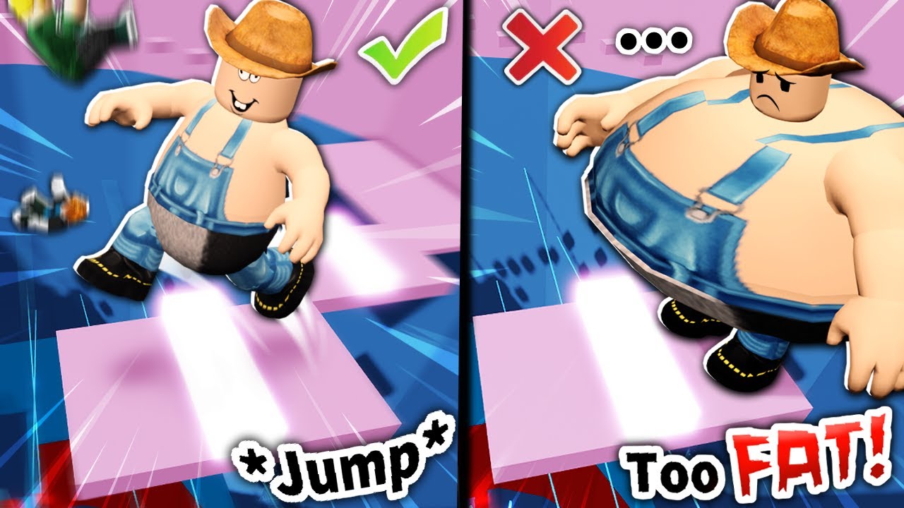 Roblox obby but you're FAT