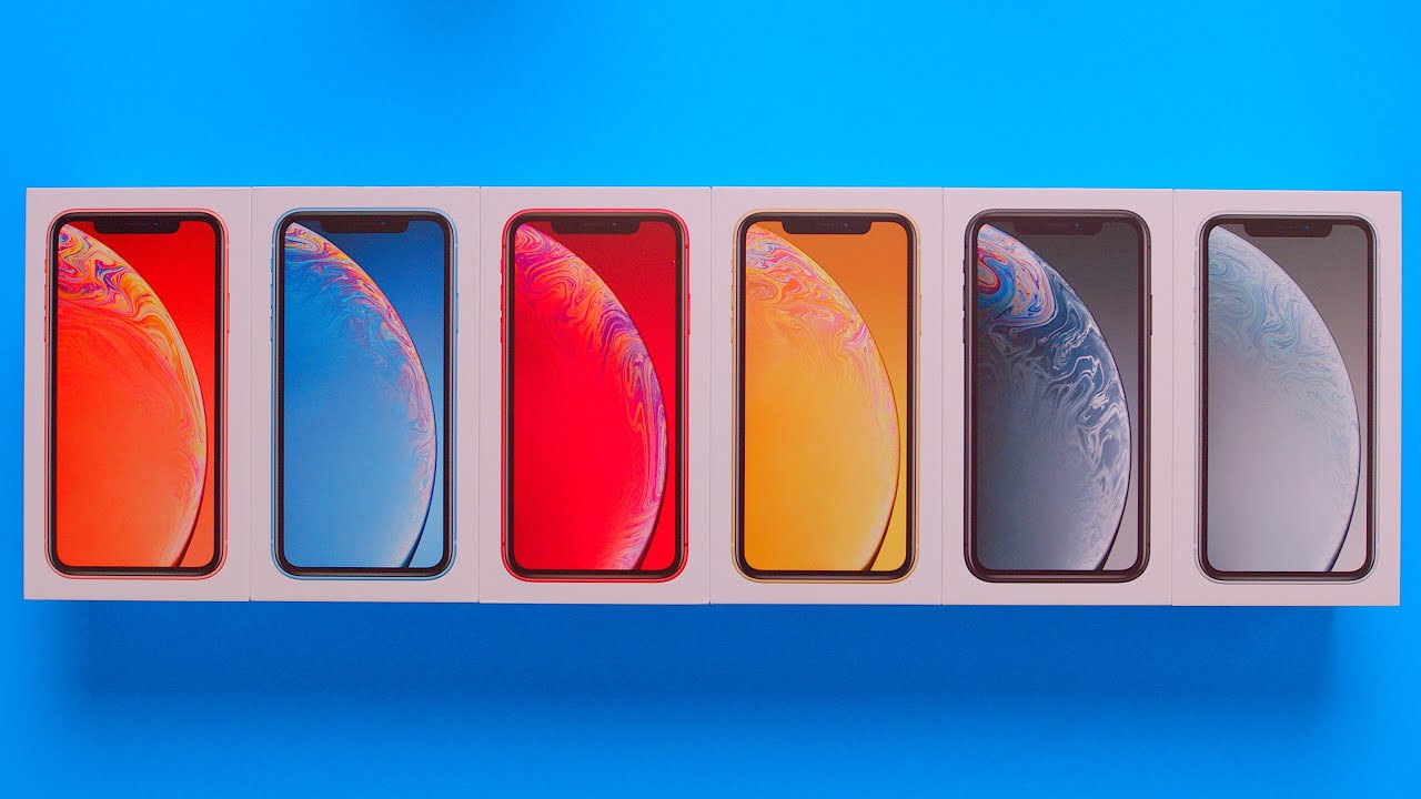 Распаковка и сравнение всех цветов iPhone XR