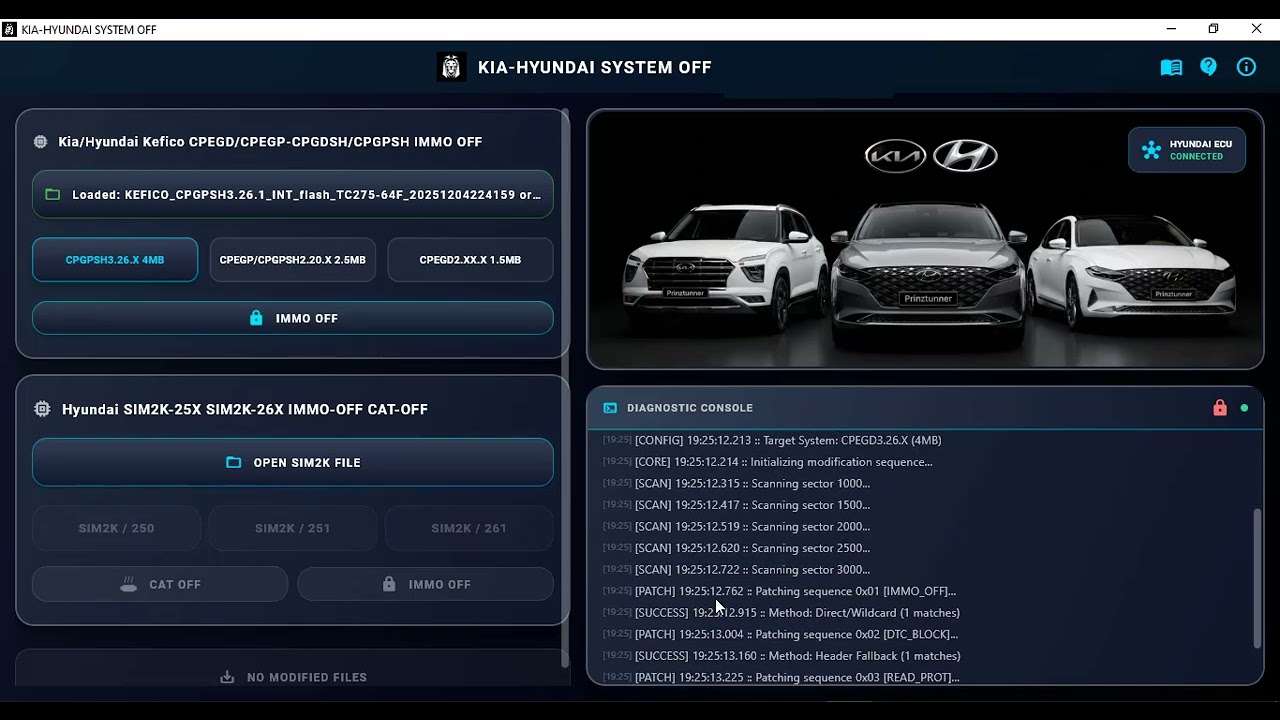 KIA AND HYUNDAI SYSTEM OFF