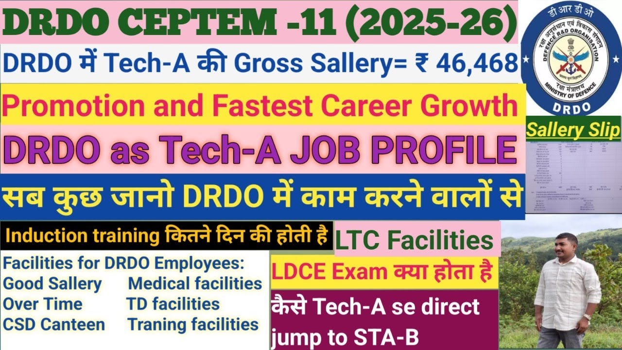 #DRDO as Tech-A Sallery, Promotion hours & days❤️&zwj;🔥💯 #DRDO Health facilities, Training, OT, TD <C✅