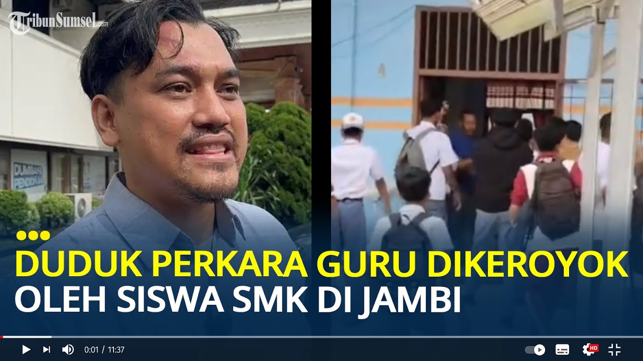 Duduk Perkara Guru Dikeroyok oleh Siswa SMK di Jambi