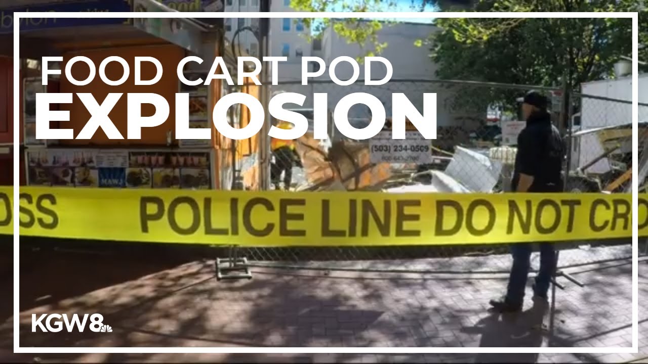Explosion at downtown Portland food cart pod damages buildings, shatters windows