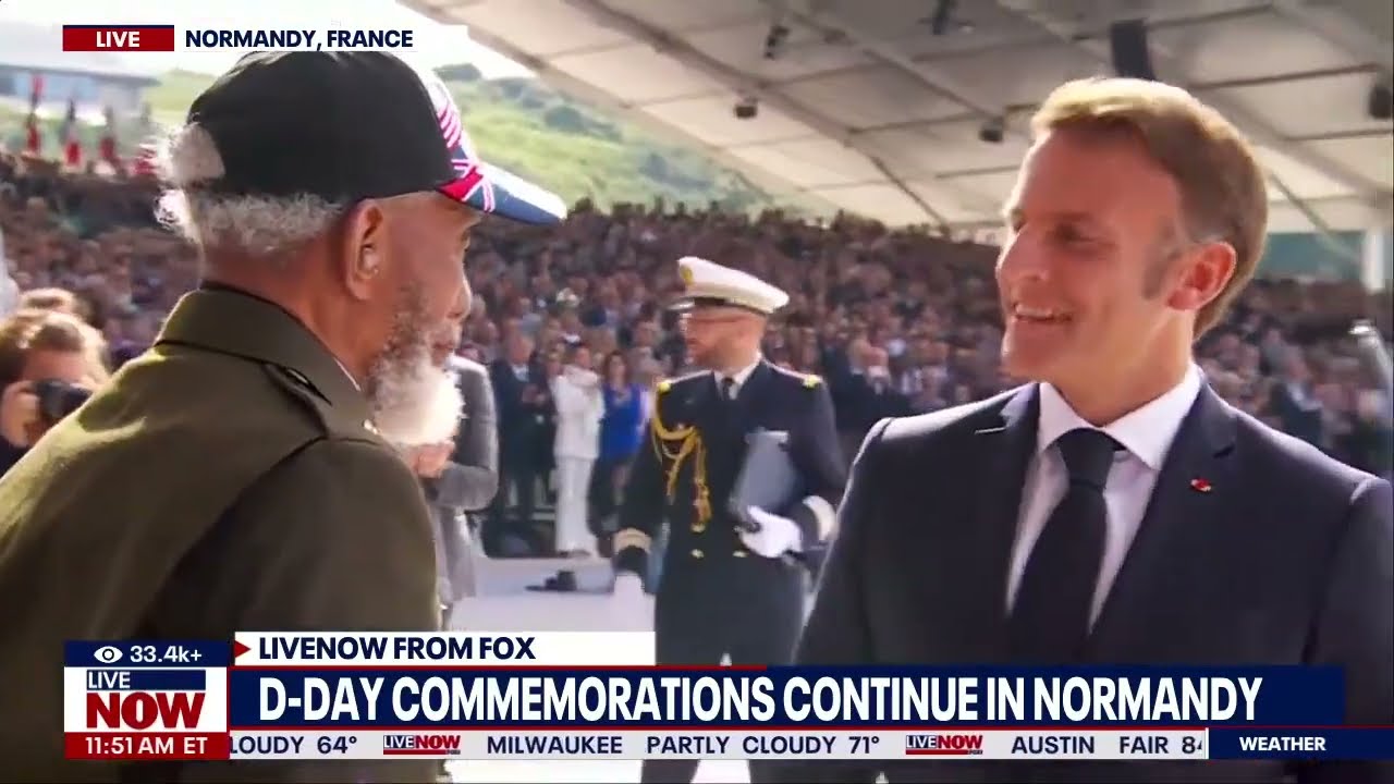 WATCH: D-Day ceremony in Normandy at Omaha Beach | LiveNOW from FOX