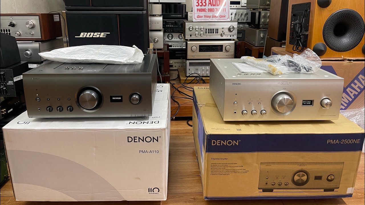 Ampli Denon Pma A110 Anniversary và Denon Pma 2500NE. Thùng xốp máy như máy mới. Lh e Trí.