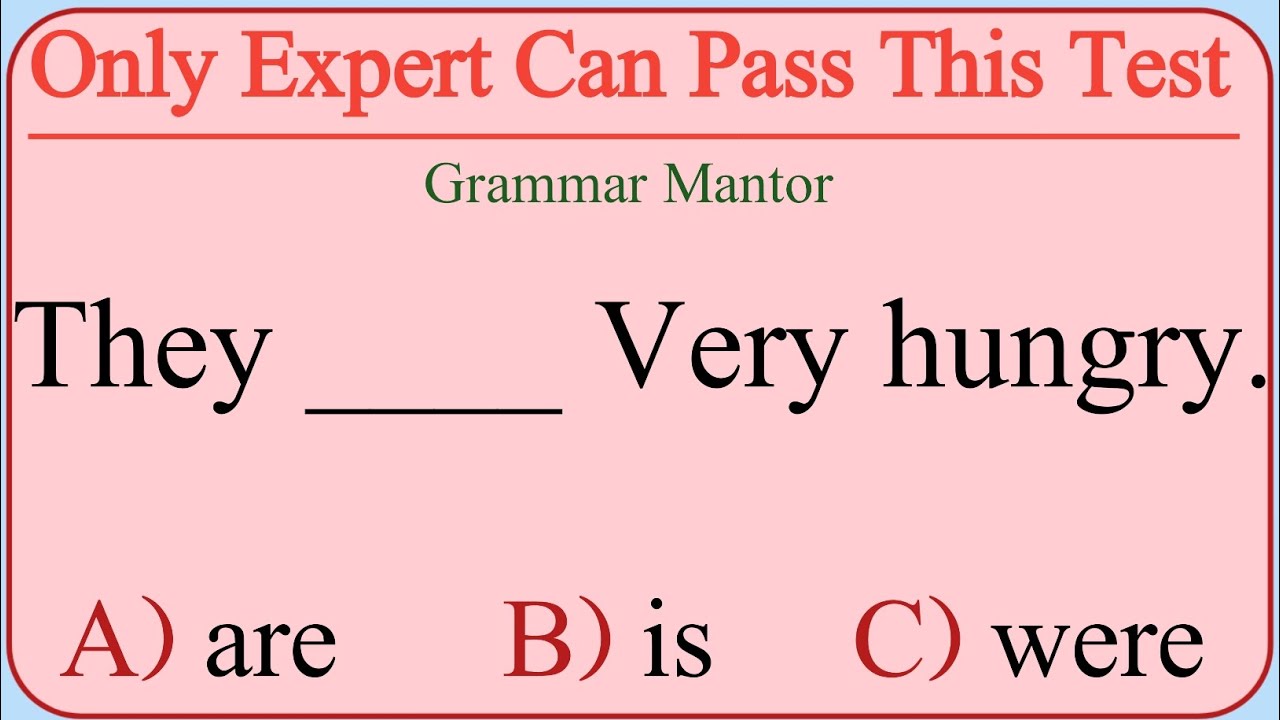 Only 1% Can Pass This English Grammar Quiz! 🤯 | Test Your Brain Power Now!