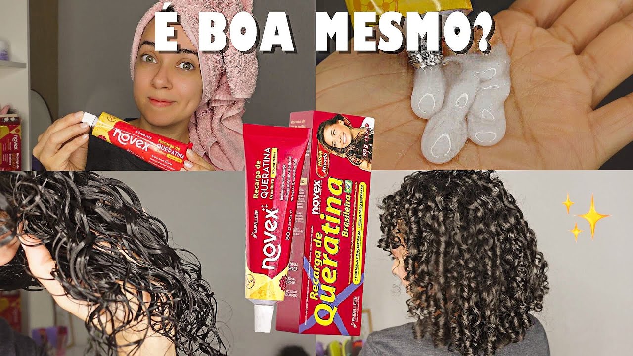TESTEI A RECARGA DE QUERATINA NOVEX NO MEU CABELO CACHEADO -Salva o cabelo mesmo? Oeslanhiny Nunes