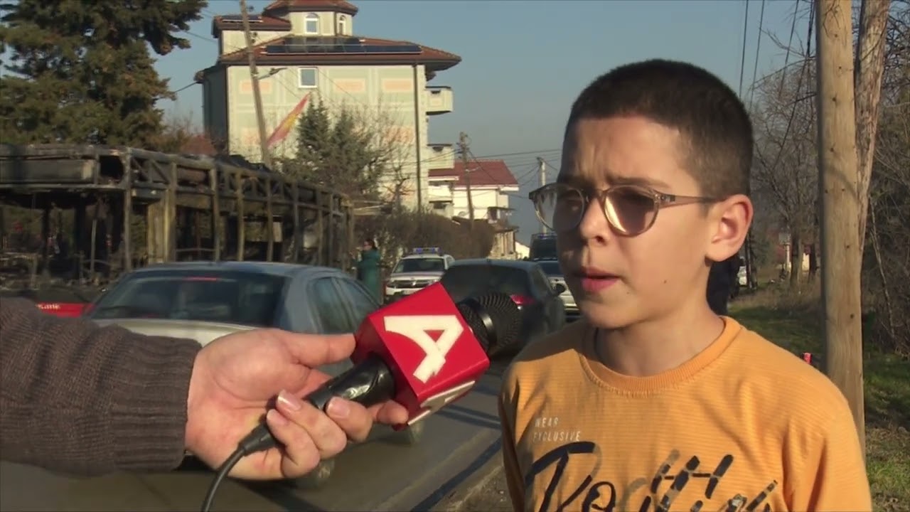 Изгоре автобус на „ЈСП“ во Сопиште, патниците се спасиле во последен момент