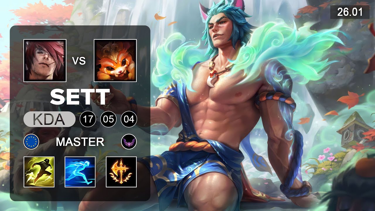 Geishu Sett vs Gnar Top - EUW Master - Patch 26.01 Season 16