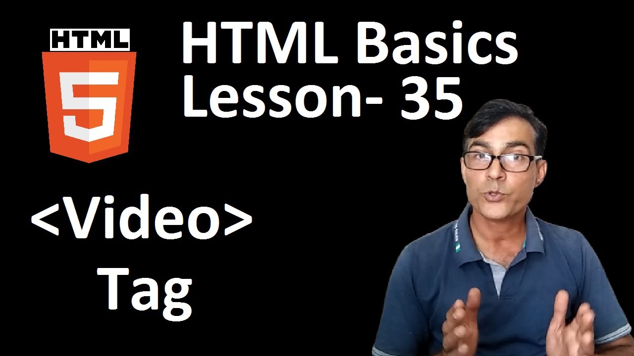 Video tag in html in hindi | HTML basics lesson-35 | learn html for beginners in hindi