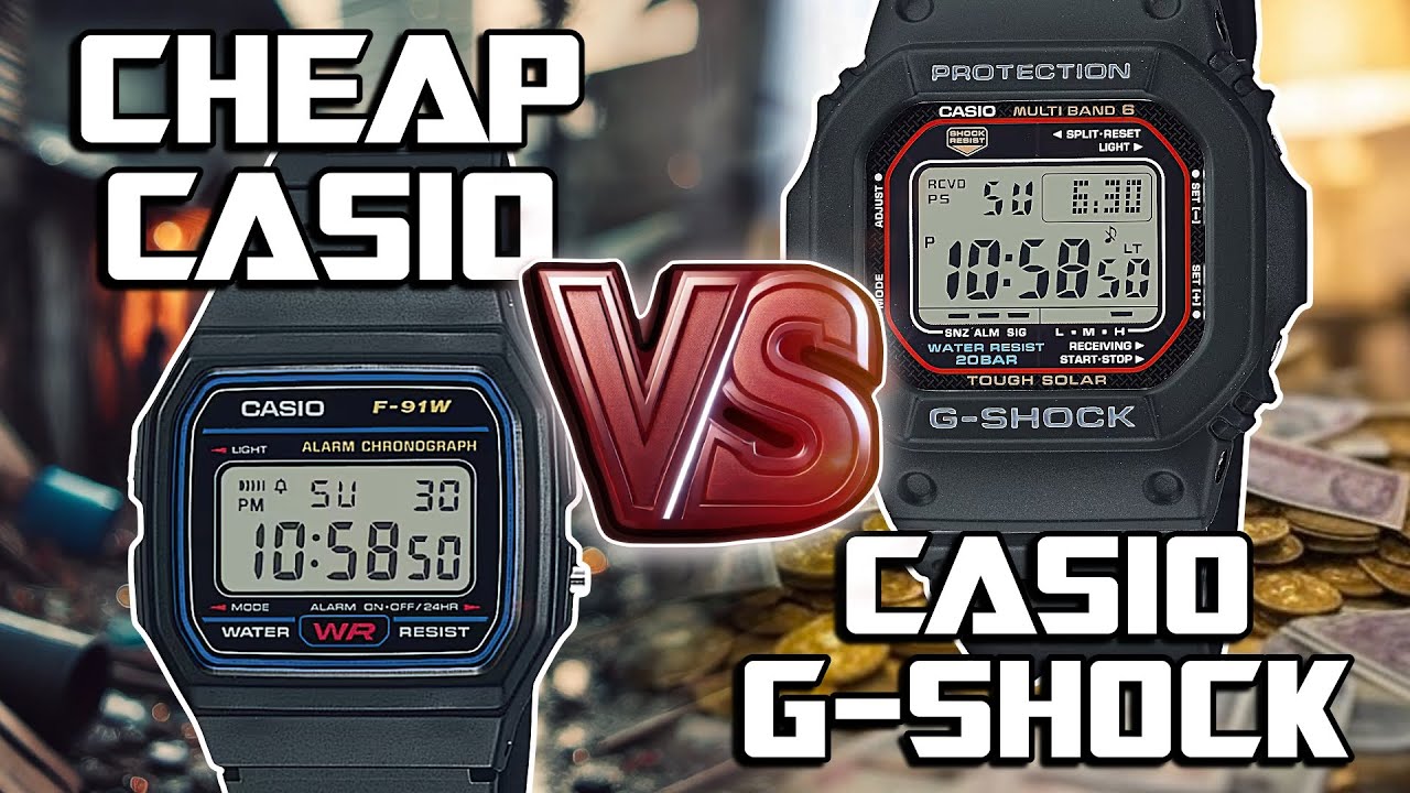 Cheap Casio vs Casio G-Shock: Is the G-Shock Worth the Extra Cost? 💰