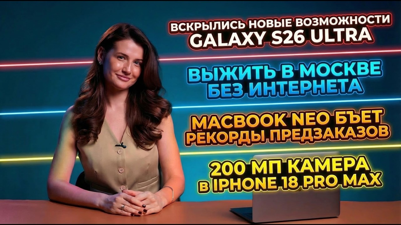 ЧТО УЗНАЛИ ПРИ ВСКРЫТИИ GALAXY S26 ULTRA, MACBOOK NEO БЪЕТ РЕКОРДЫ, 200 МП КАМЕРА НА IPHONE 18 PRO