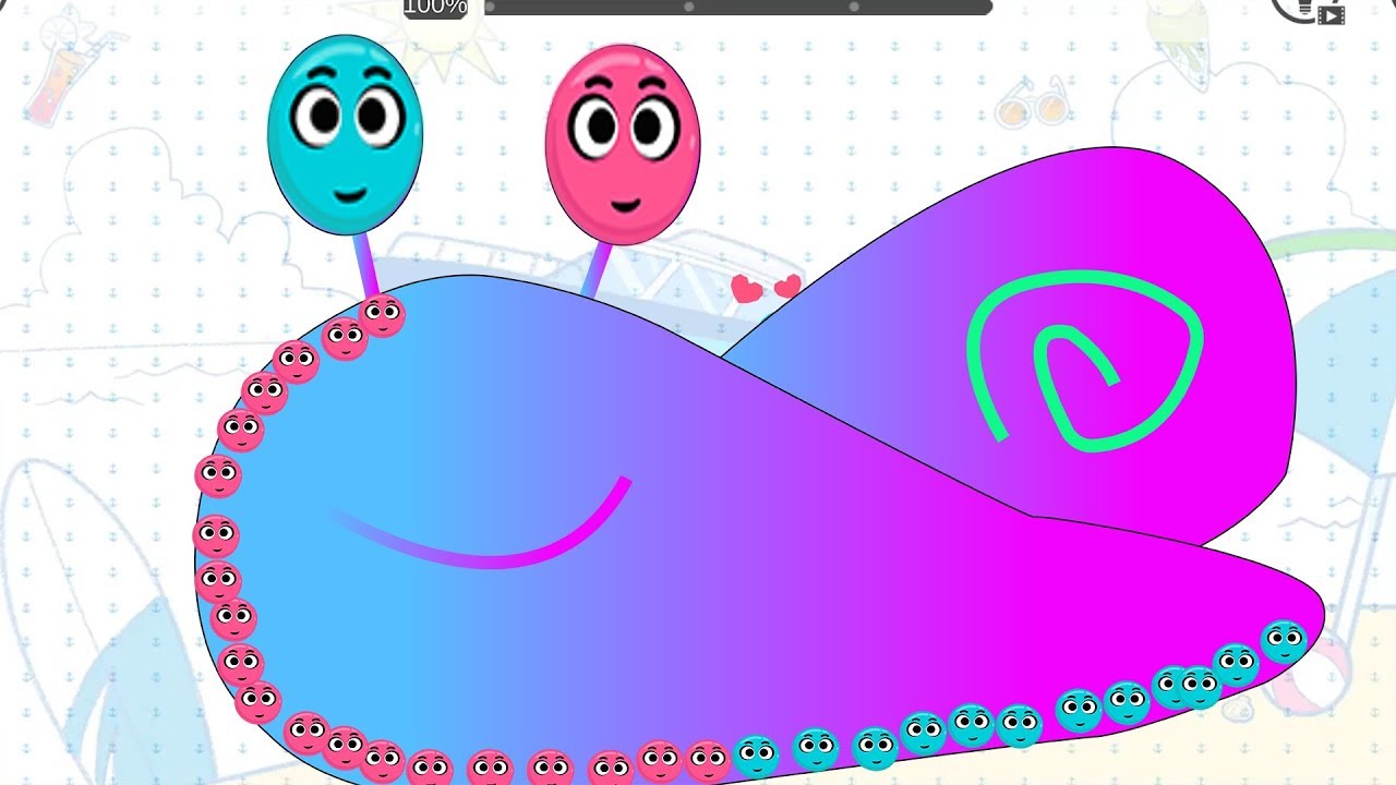 Love Balls 3 Stars Levels 321 - 350 | Love Balls Snail Daily Level Gameplay Walkthrough