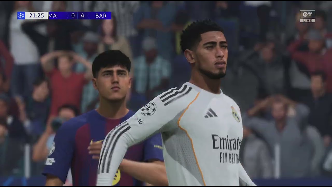 Real Madrid.Versus Barcelona. Will.Real Madrid.Come back.
