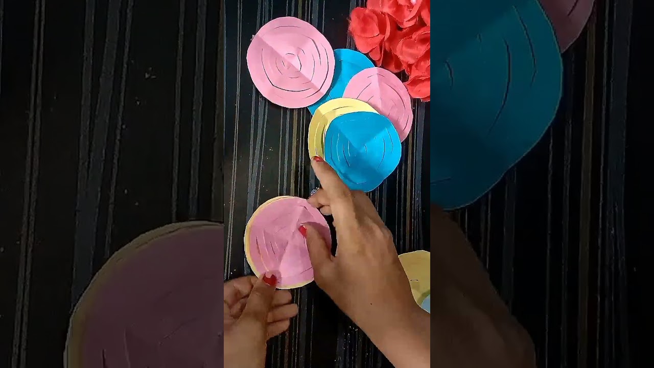 How to make diwali Jhalar/paper jhalar making/paper toran making /paper jhalar kaise banaye#craft 😉😉