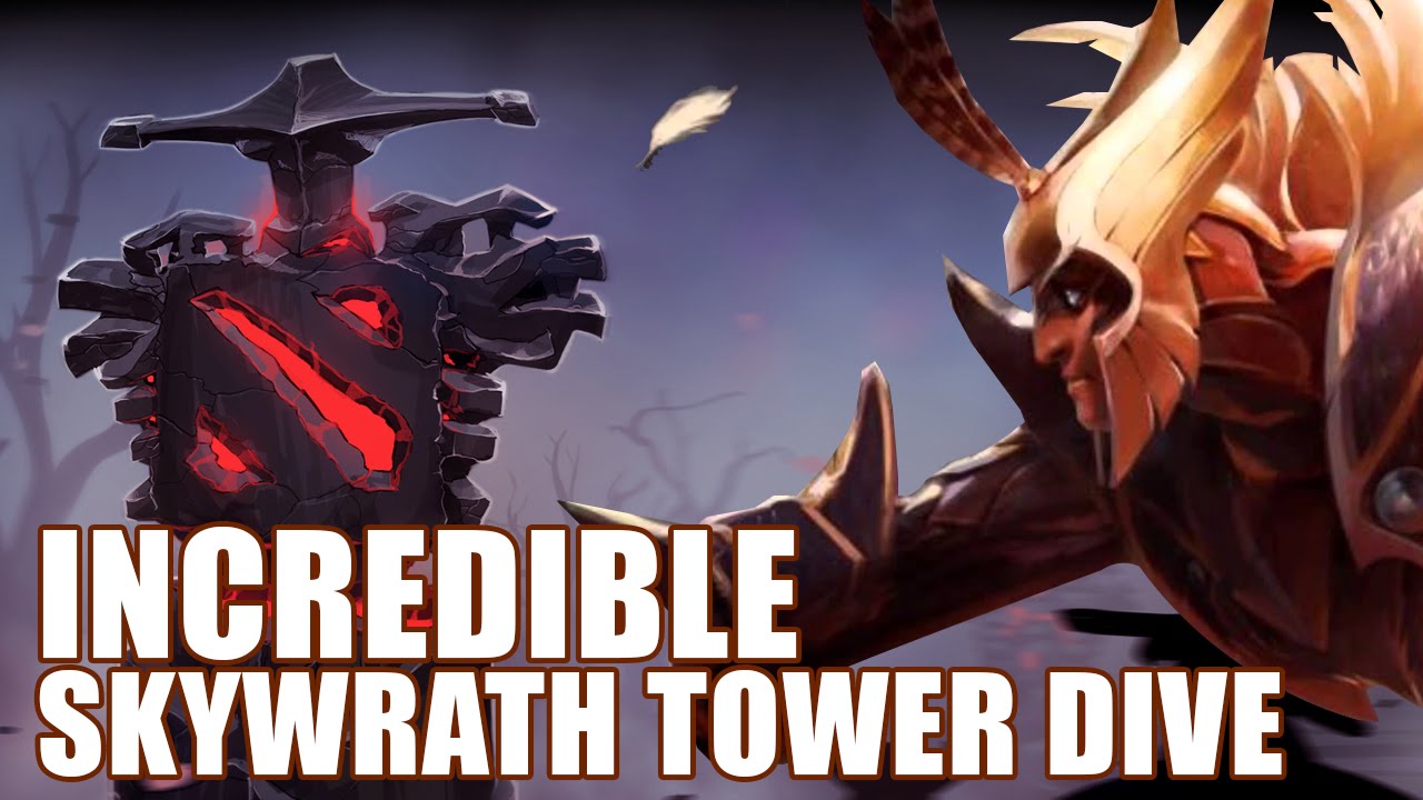 Dota 2 Incredible Skywrath tower dive (GONE WRONG)