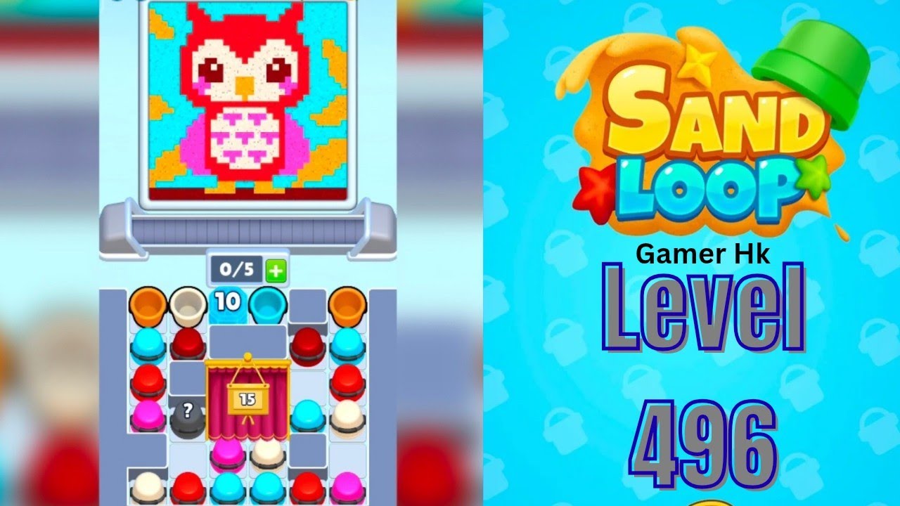Sand loop level 496 Walkthrough Solution 