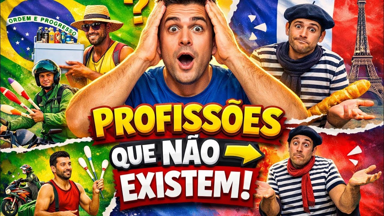 Profissões que SÓ existem no Brasil 😱 (na França não tem!) 