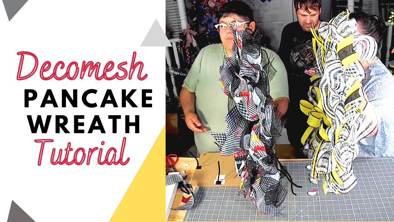 Deco mesh Pancake Wreath DIY | Pancake Wreath Ideas | DecoExchange Tutorial