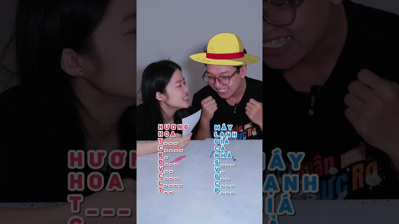 Đo&aacute;n chuỗi từ h&agrave;i hước cặp đ&ocirc;i | #shorts #funnychallenge #gamecapdoi #thuthachvuinhon #challenge