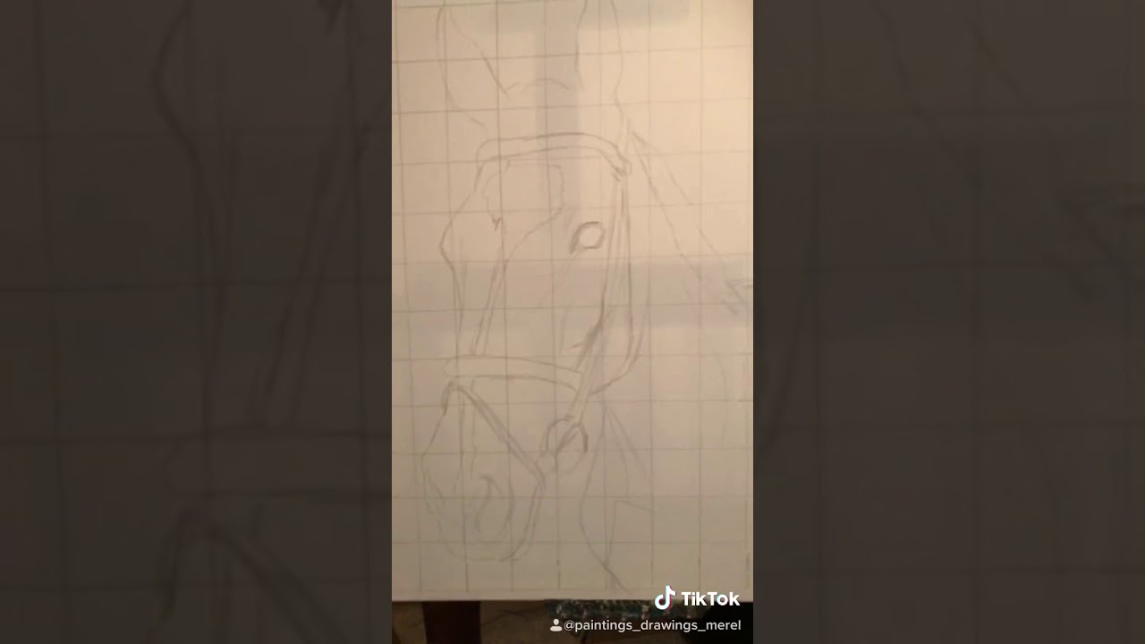 My painting | a horse in acrylic and pastels | tiktok art