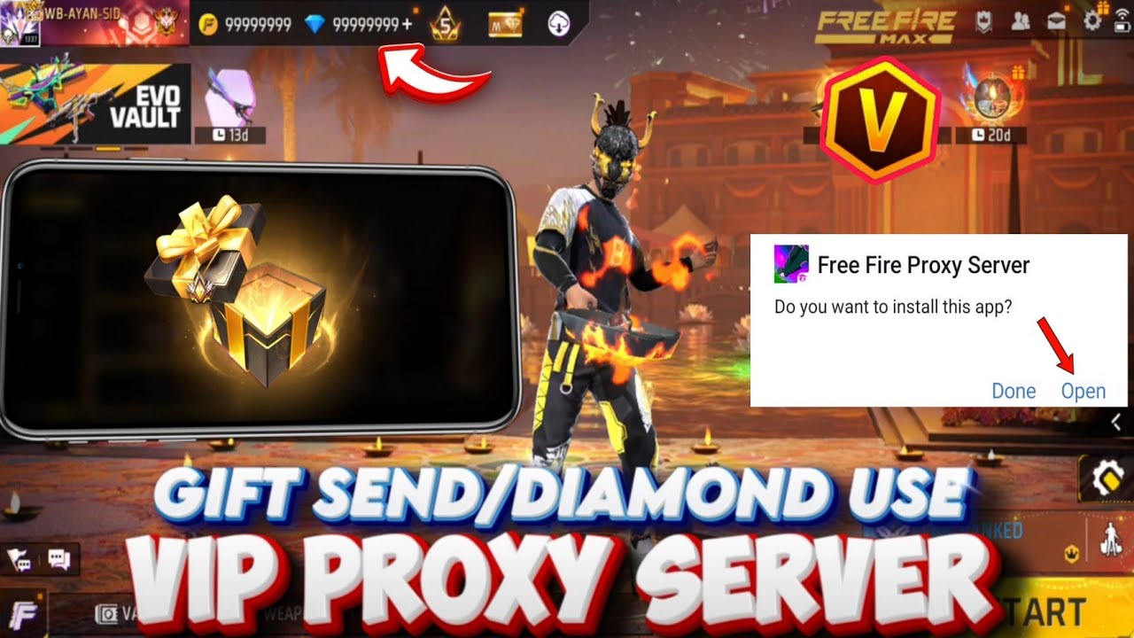 DIAMOND USE VIP PROXY SERVER HOW TO DOWNLOAD | GAMEPLAY PROXY SERVER | VIP FFKIPAS BETA PROXY SERVER