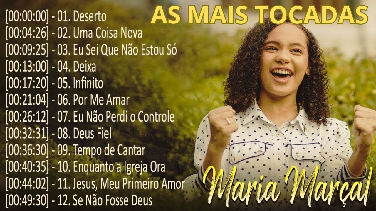 MARIA MARÇAL 2024 AS MAIS TOCADAS - AS 12 MELHORES MÚSICAS GOSPEL DE MARIA MARÇAL 2024