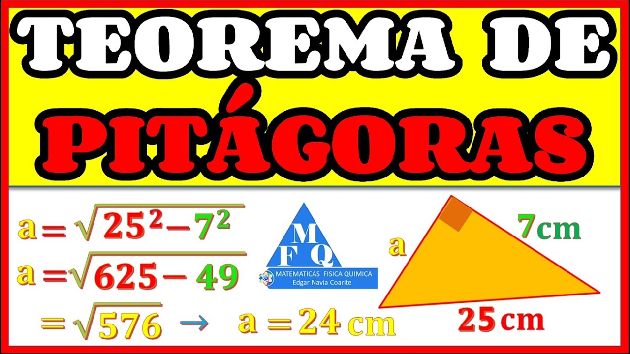 hipotenusa y catetos en un tri&aacute;ngulo rect&aacute;ngulo