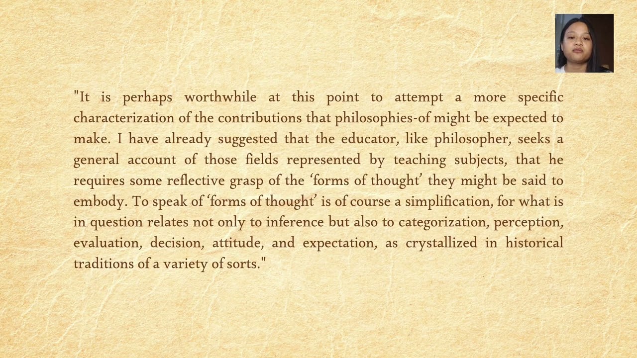 Teaching - The Teacher's Grasp of Subject-Matter (Israel Scheffler)