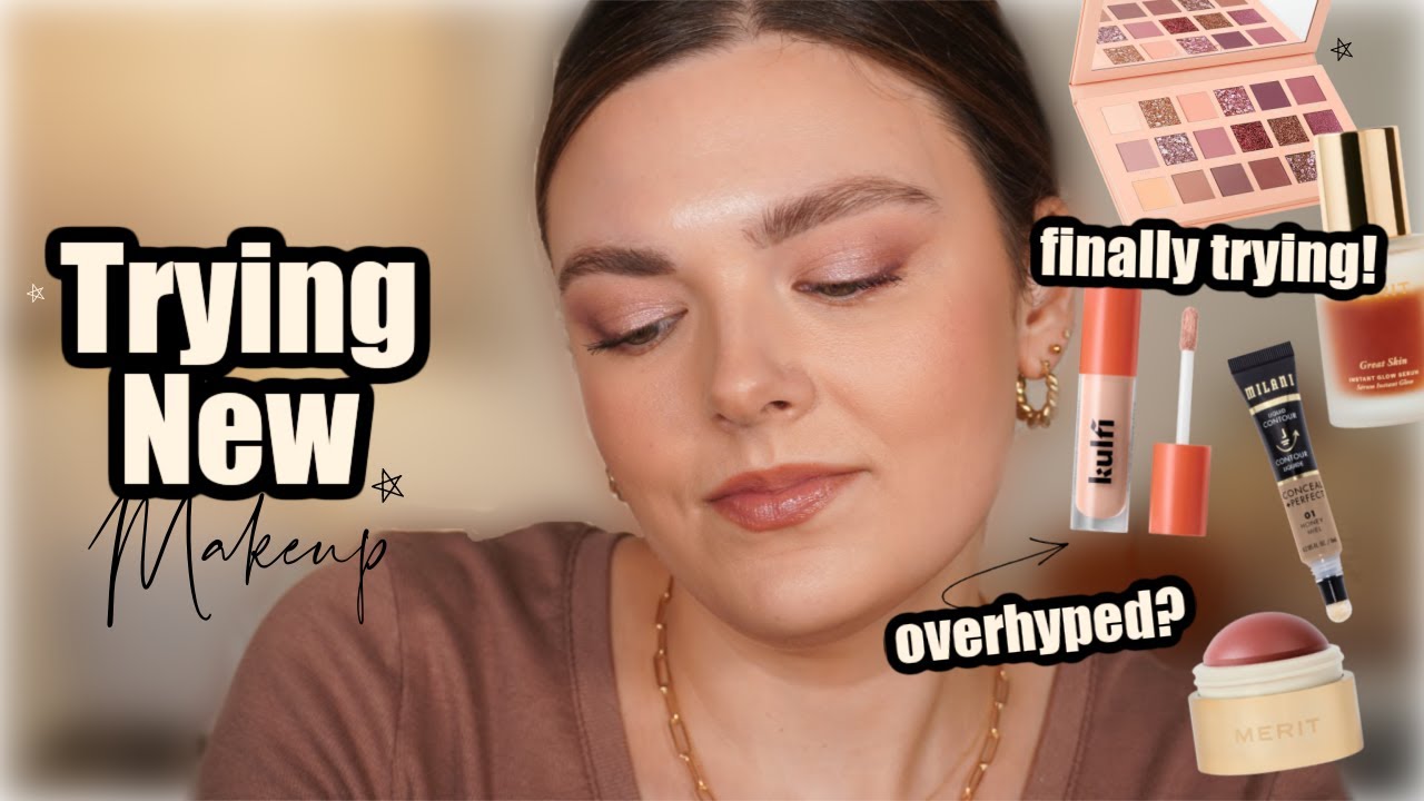 Trying New Makeup! Merit, Kulfi Concealer, Milani Liquid Contour, & A New Eyeshadow Palette (To Me!)