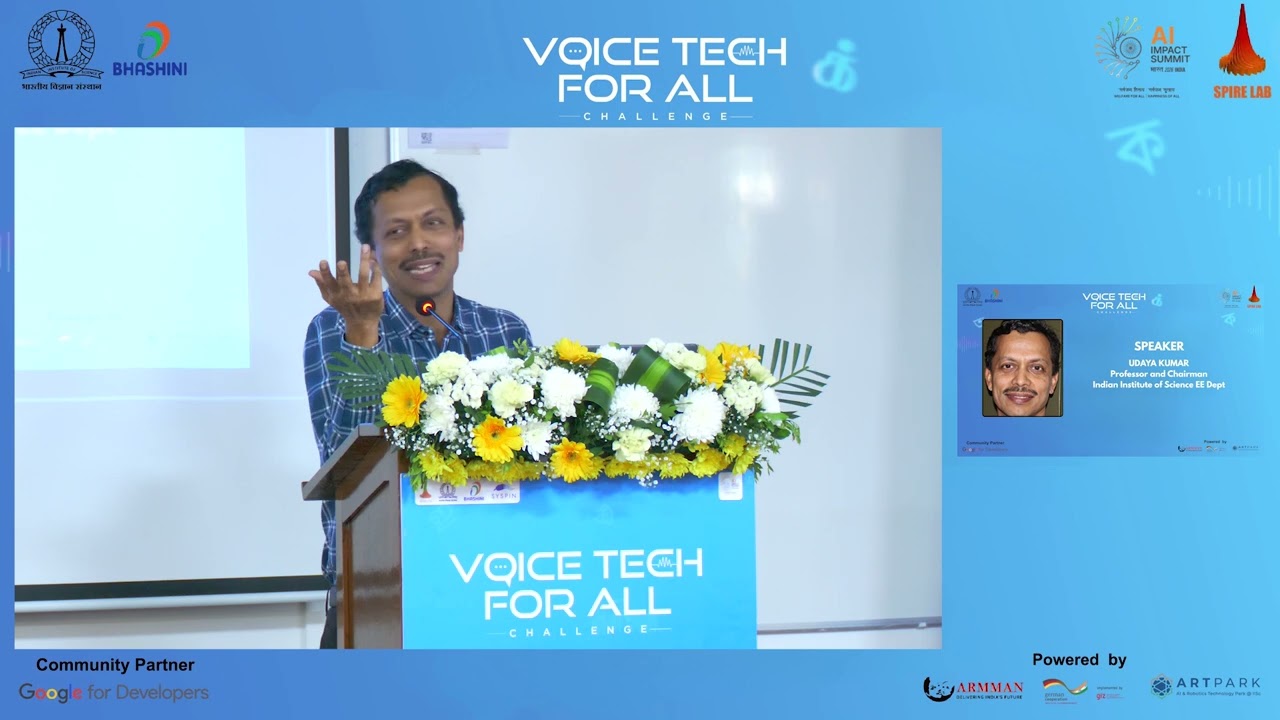 Voice Tech For AIl | IISc Bangalore | Event Highlights | Spire Lab Speech by Chairmen Uday Kumar