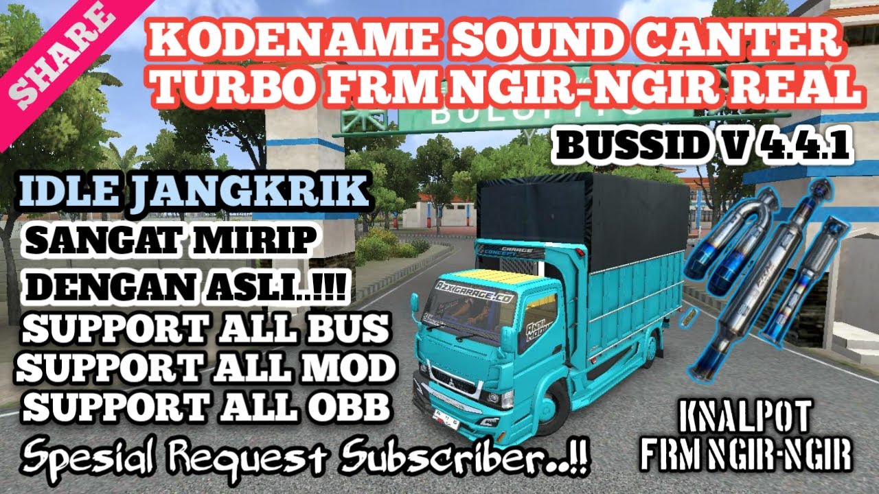 BUSSID V4.4.1 || KODENAME SOUND CANTER TURBO NGIR NGIR SUPPORT ALL MOD || BUSSID UPDATE