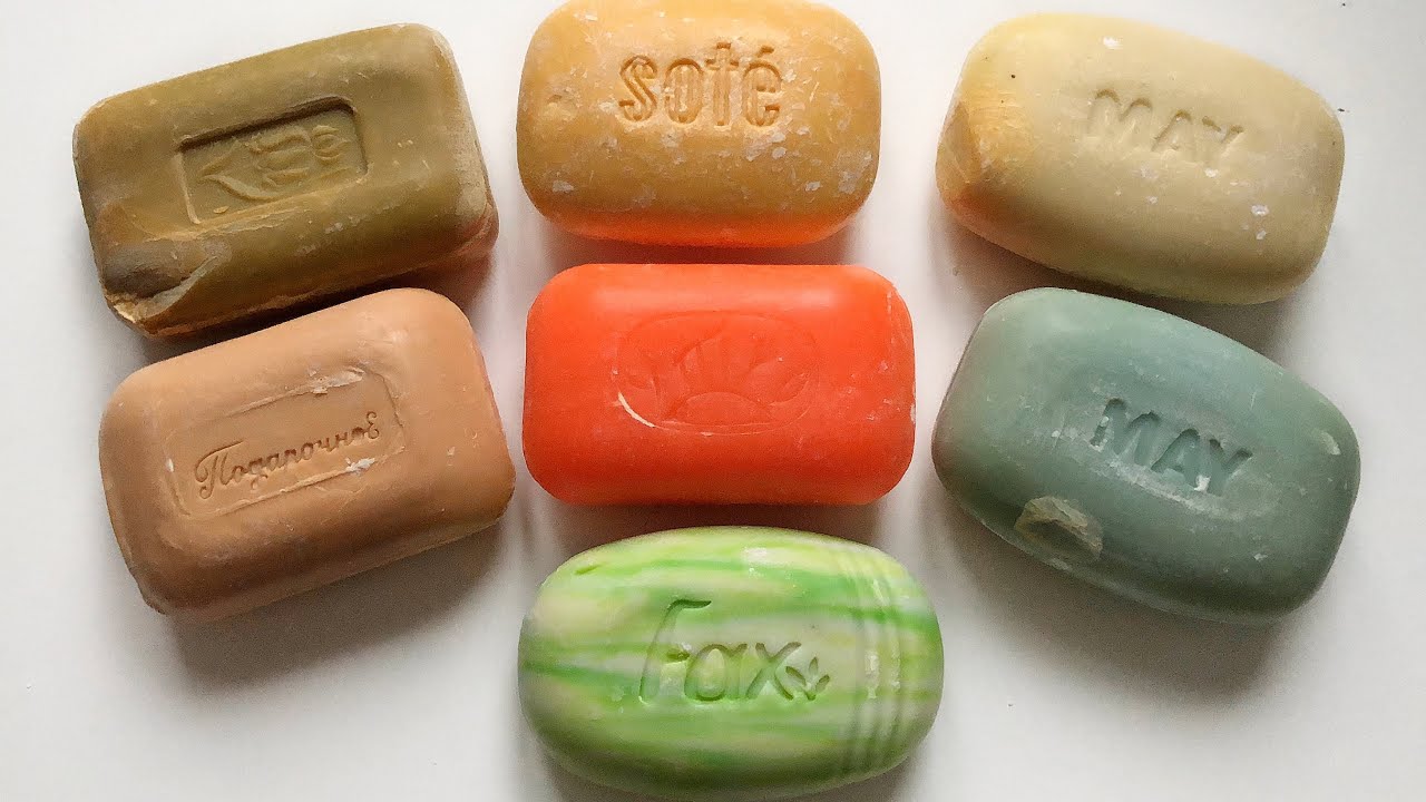 ASMR soap, cutting old powder soap, very dry soap/ резка старого сухого мыла в пыль