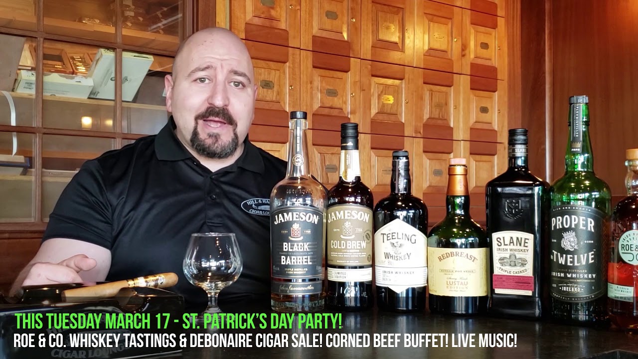 Irish whiskies are a great cigar pairing for St. Patrick's Day - or any day!