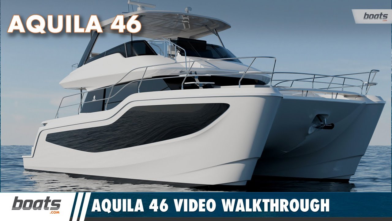 Яхта Aquila 46 — просторный, роскошный и продуманный дизайн катамарана