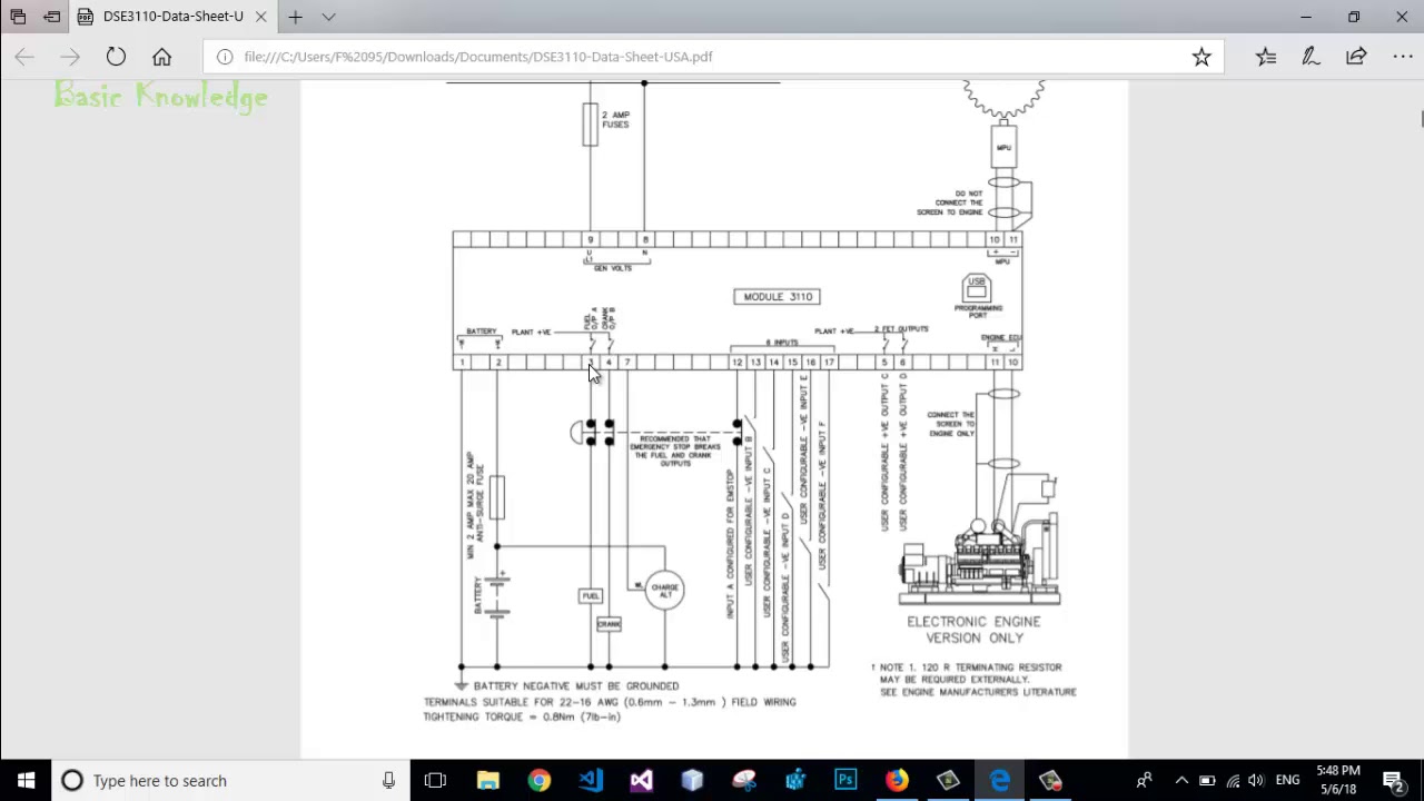 deep sea 3110 typical wiring diagram connection |  Basic Knowledge