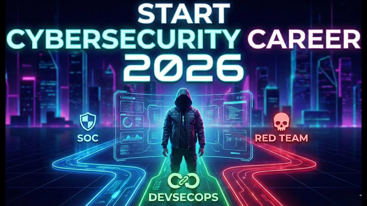 How to Start a Cybersecurity Career in 2026 | SOC, DevSecOps, Red Team