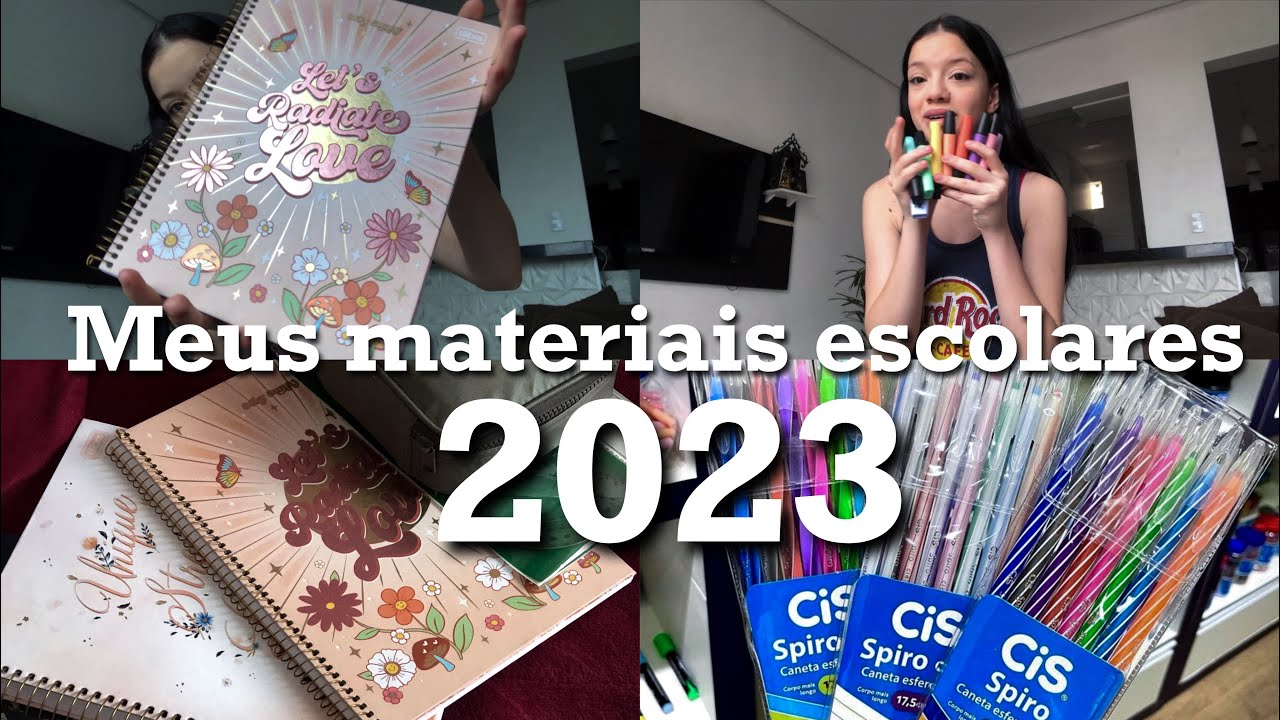 MEU MATERIAL ESCOLAR DE 2023 COMPLETO ✅/ 2 Ano ensino médio 🏫
