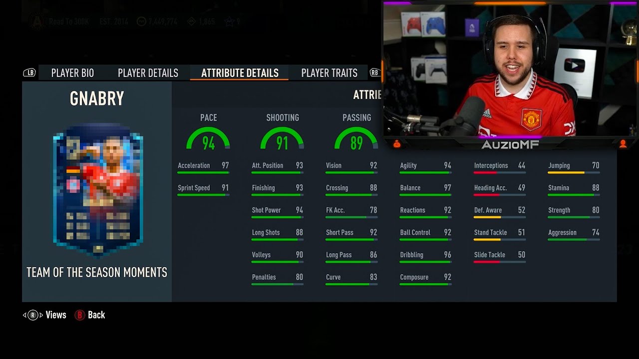 Auzio Reacts to NEW 93 TOTS Gnabry SBC