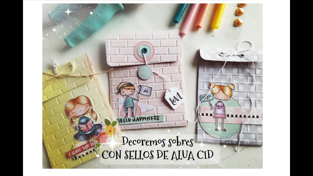TUTORIAL SOBRES PARA SCRAP - 3 PROYECTOS 1 CARPETA DE EMBOSS