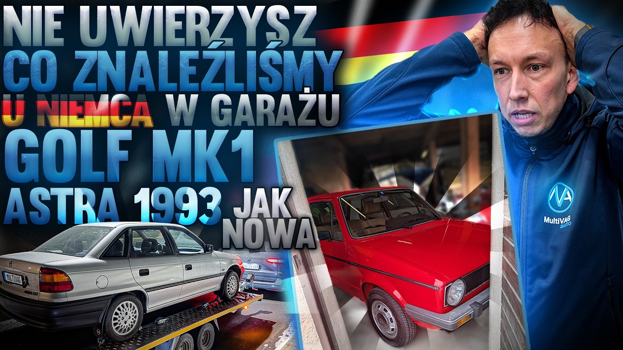 NIE UWIERZYSZ, ZNALEŹLIŚMY U NIEMCA&hellip; GOLF MK1 I ASTRA PO LATACH STANIA W GARAŻU!!! AUTO Z NIEMIEC